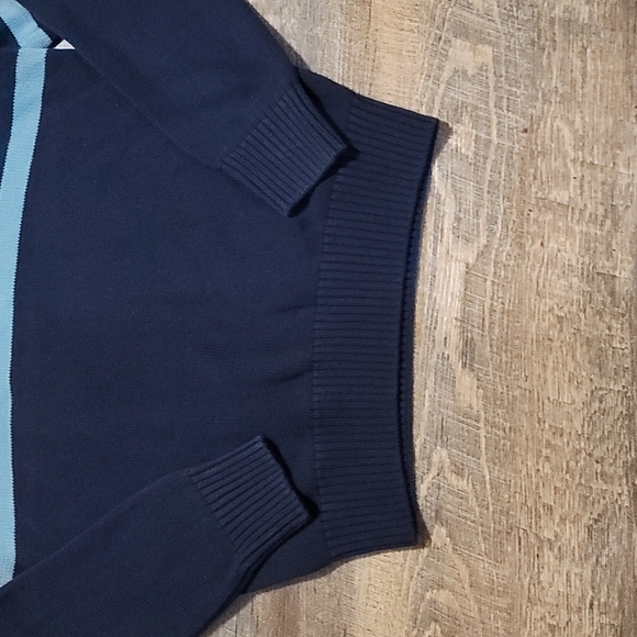 Denver Hayes men's sweater V neck size medium navy and blue color Gently Loved - Picture 2 of 12